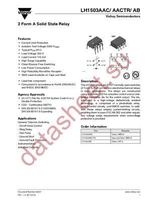 LH1503AB datasheet  